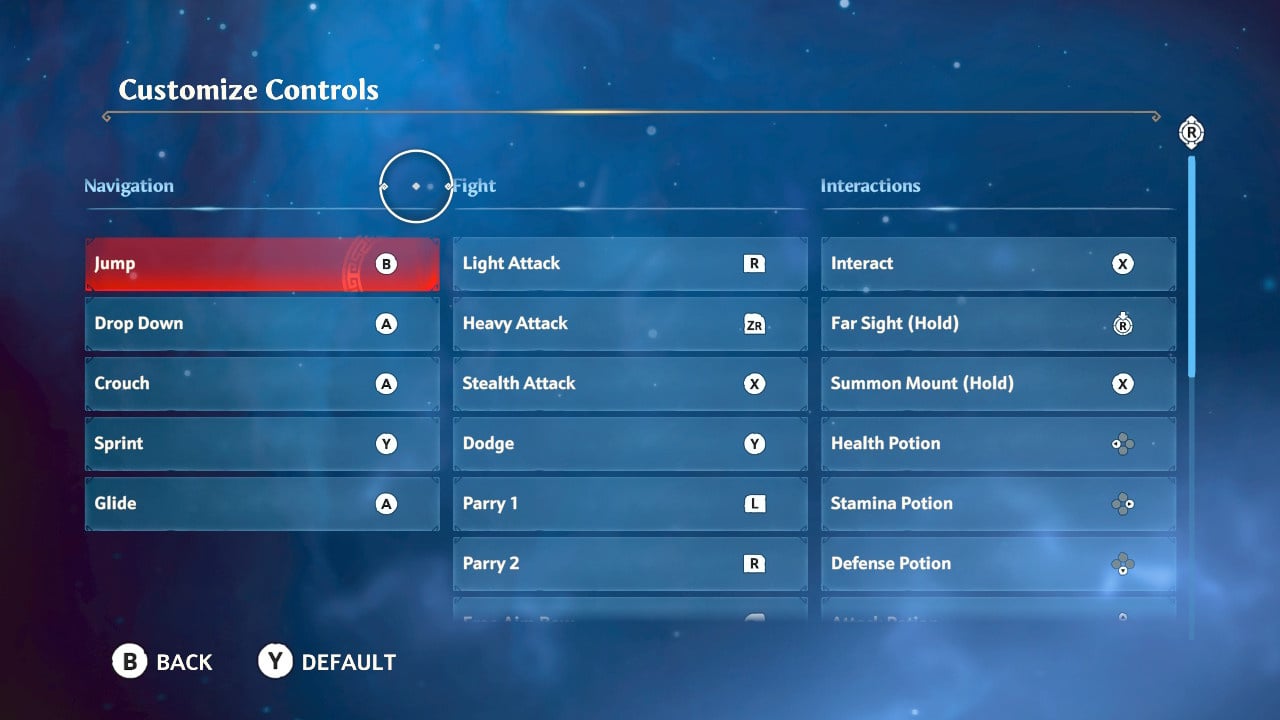 Game Options/Settings