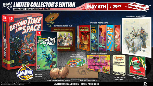 Sam & Max Beyond Time and Space collector's edition Switch
