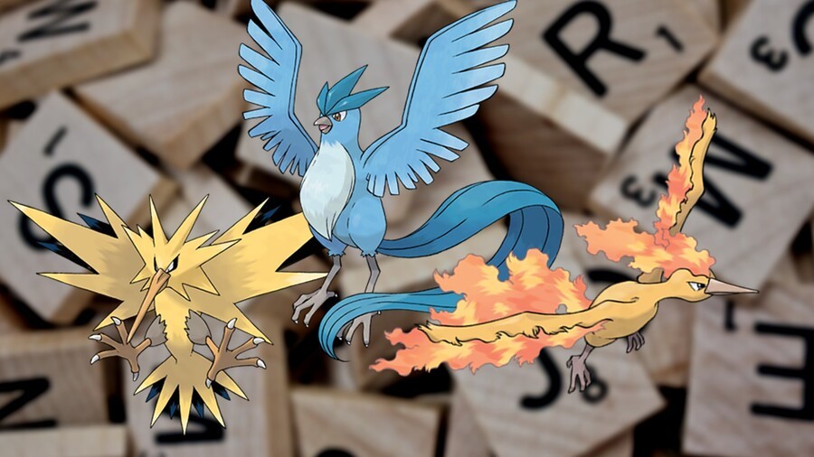 What's the clever language pun behind Zapdos, Articuno, and Moltres?