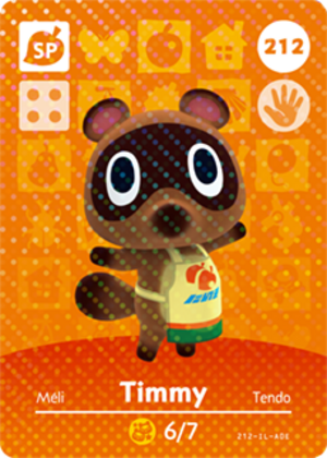 Timmy amiibo card