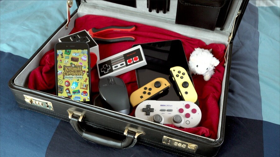 Not my actual suitcase - mine had way more shoes, and no pliers (why do they have pliers?)