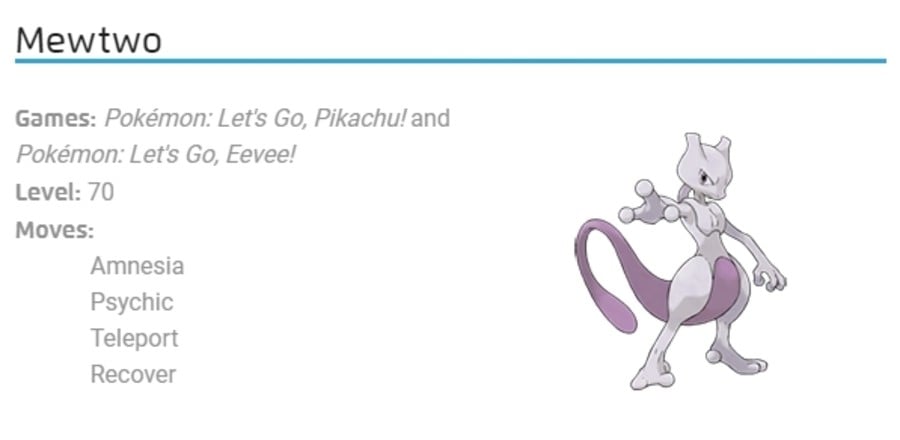Get A Free Mewtwo For Pokemon Let S Go In The United States Nintendo Life