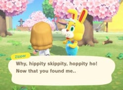 Animal Crossing: New Horizons' Easter Bunny Really Doesn't Like His Job