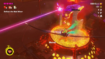 Donkey Kong Bananza Mad Mixer Canyon Layer