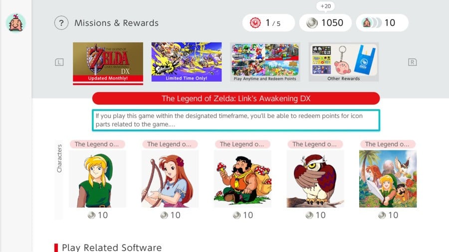 Play and Redeem Link's Awakening