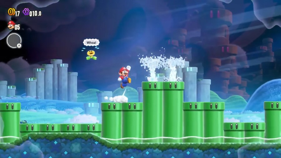 Super Mario Bros. Wonder with the Wonder Flower Effect