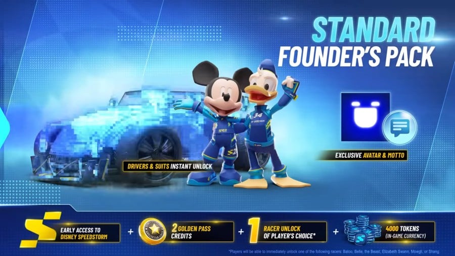 Disney Speedstorm Standard Founder's Pack