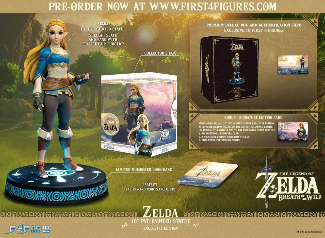 LINK COLLECTOR'S Edition 25 c Figurine The Legend of Zelda Breath of the Wild 