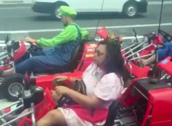 Hugh Jackman Witnesses Real-Life Mario Kart Race, Can Barely Contain His Joy