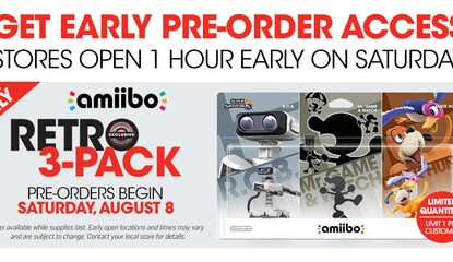 GameStop Confirms amiibo 3-Pack Pre-Order Event This Weekend
