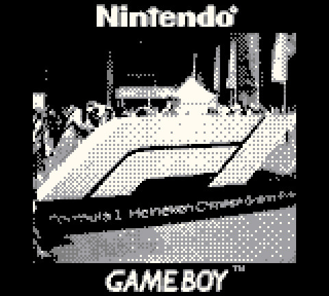 The new F1 logo in 8-bit greyscale