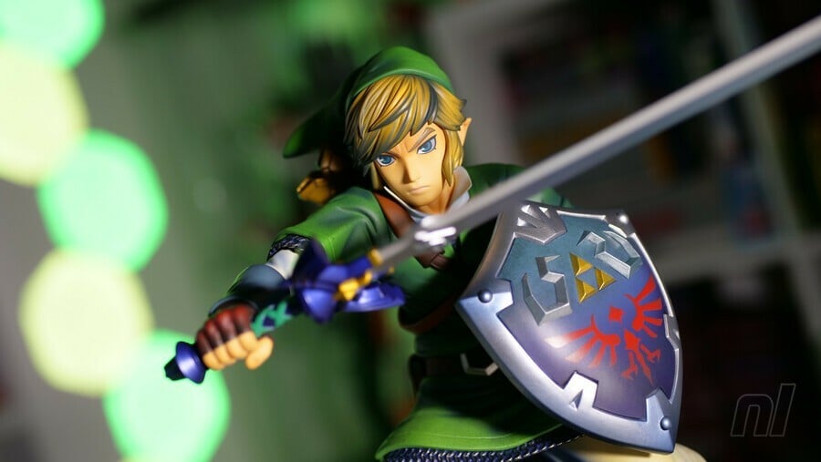 İyi Gülümseme Zelda Skyward Kılıç Bağlantı Heykeli
