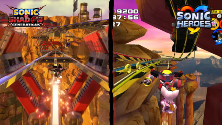 Sonic X Shadow Generations comparison Sonic Heroes