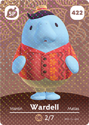 Wardell amiibo card