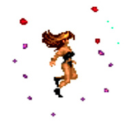 Samus' death animation in Super Metroid