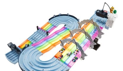 Hot Wheels' Mario Kart Rainbow Road Raceway Set Is Launching This Week