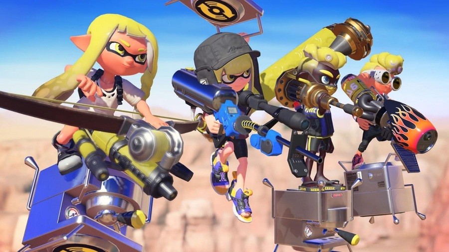 Splatoon 3 Weapons Ready Yellow