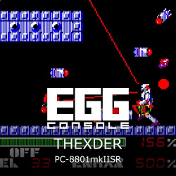EGGCONSOLE THEXDER PC-8801mkIISR Cover
