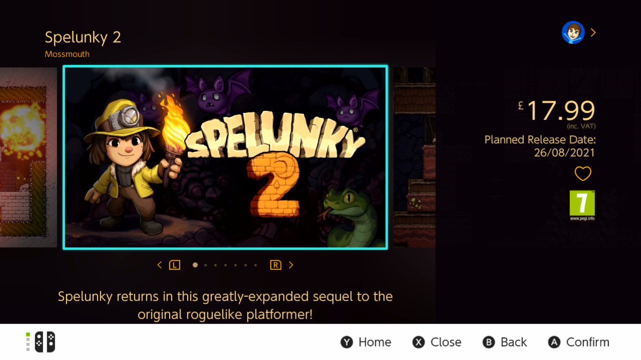 Spelunky 2 Review (Switch eShop)