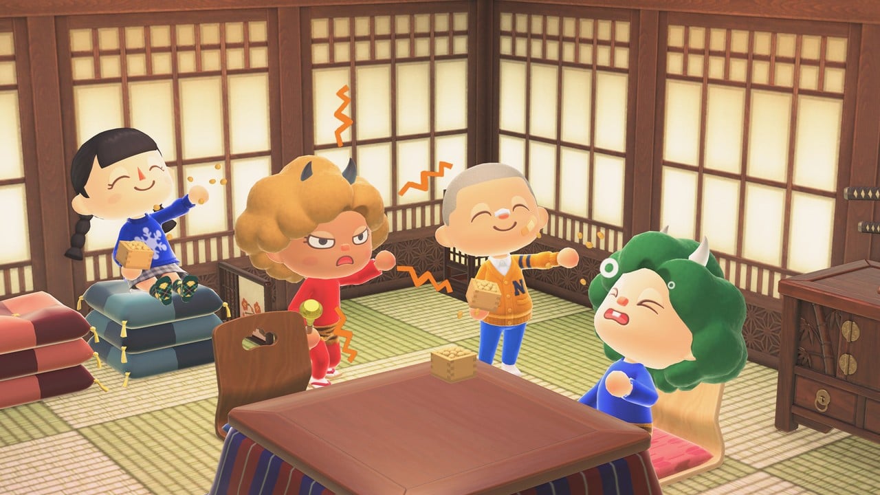 Animal crossing: new horizons add Japanese Setsubun seasonal items