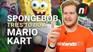 SpongeBob Tries to Do a Mario Kart - Nickelodeon Kart Racers