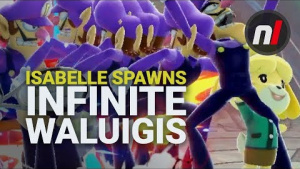 Smash Ultimate: Isabelle Glitch Spawns Infinite Waluigis