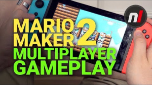 Super Mario Maker 2 Multiplayer Gameplay, Co-Operative & Competitive (Offscreen)