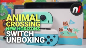 Animal Crossing New Horizons Nintendo Switch System Unboxing
