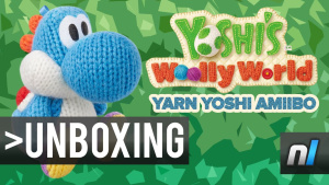 Yoshi's Woolly World Yarn Yoshi amiibo Unboxing & Gameplay