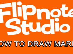 Flipnote Studio (DSiWare) - How to Draw Mario