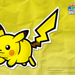 Paper Mario Style: Pikachu