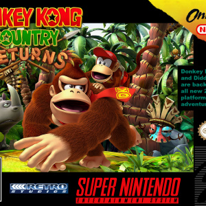 Donkey Kong Country Returns SNES Box Art