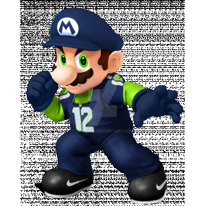Seattle Seahawks Super Mario