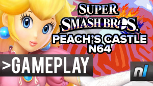 Peach's Castle N64 & Omega Form Super Smash Bros. Wii U Gameplay 60fps