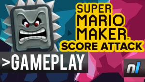 Super Mario Maker: Crazy Bonus Level | Thwomps Mean Prizes