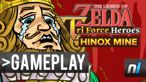 The Legend of Zelda: Tri Force Heroes Hinox Mine Gameplay 60fps