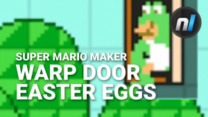 Super Mario Maker Easter Egg - ALL Warp Door Skinny Marios