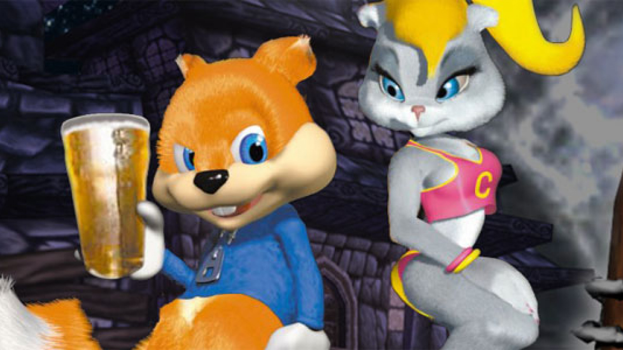 conker's bad fur day for nintendo 64, the day after his 21st birthday ...