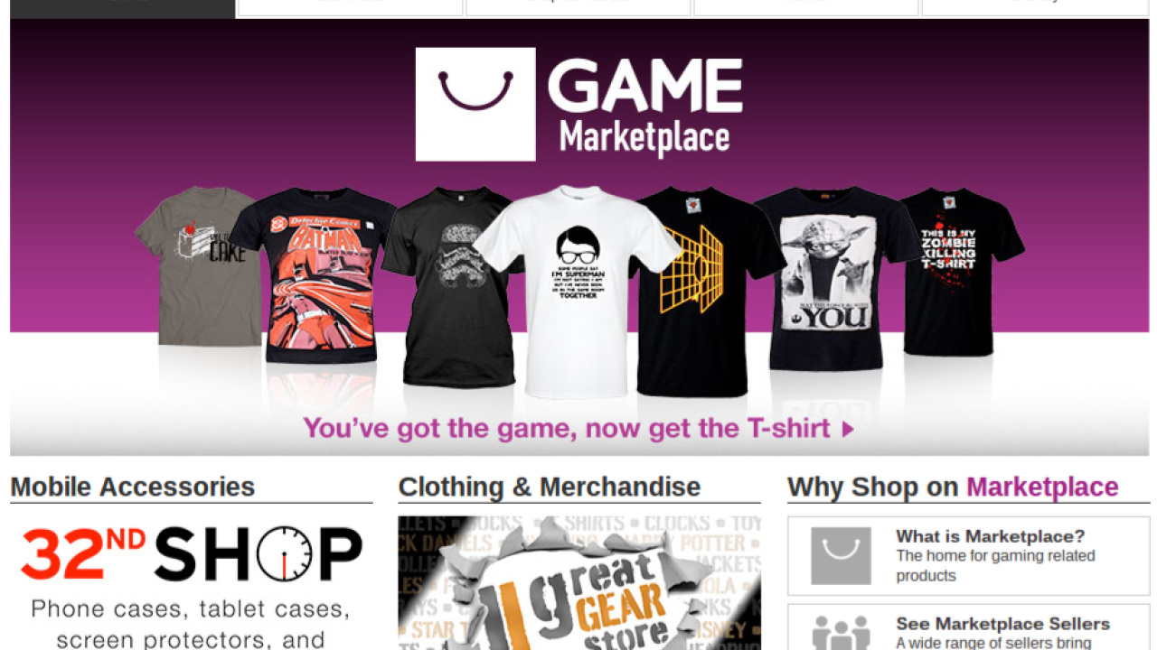Uk Retailer Game Opens Marketplace To Sell Gaming Culture Goodies