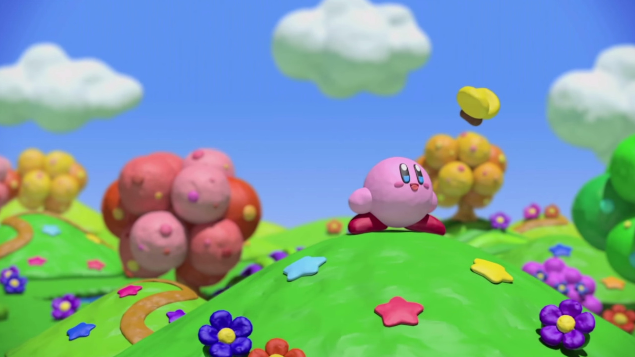 Kirby floating (1920x1080) : r/wallpaper