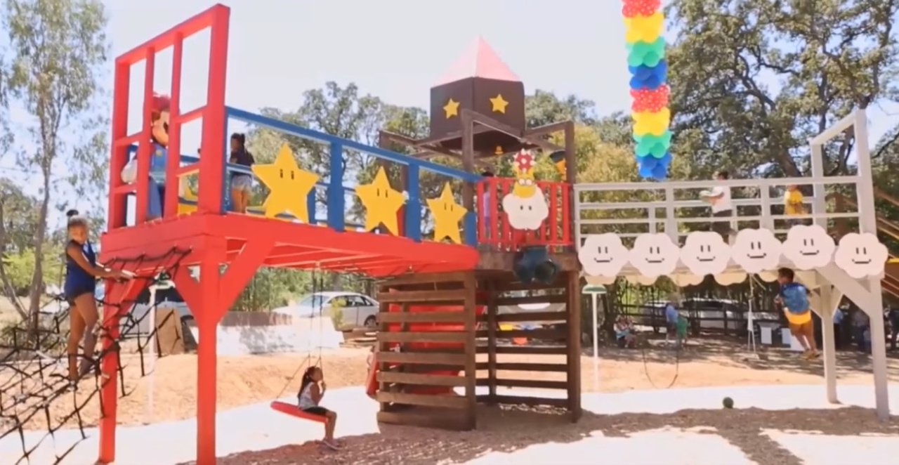 Video: This Make-A-Wish Mario-Themed Playground Will Brighten Up Your ...