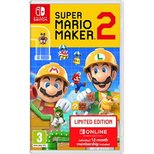 Super Mario Maker 2 + Nintendo Switch Online 12-Month Individual Membership - Nintendo Switch
