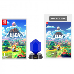 The Legend of Zelda: Link's Awakening + Blue Rupee Lamp Pack