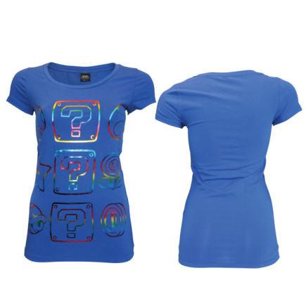 Power Ups - T-Shirt Women&apos;s (Blue w/Foilprint)