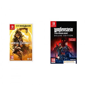 Wolfenstein Youngblood Deluxe Edition (Nintendo Switch - Code in Box)  + Mortal Kombat 11 (Nintendo Switch)