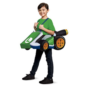 Disguise Luigi Kart Super Mario Bros Costume for Kids
