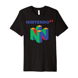 Nintendo 64 Classic Logo Retro Vintage Premium T-Shirt