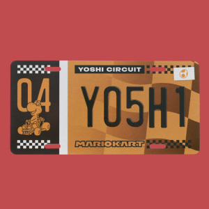 Mario Kart Yoshi Black Friday Special Metal Number Plate