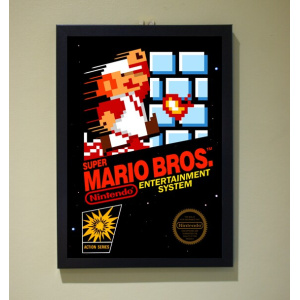 Super Mario Poster Print NES Nintendo A4 A3 A2 Retro