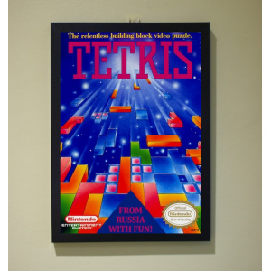 Tetris Poster Print NES Nintendo A4 A3 Retro
